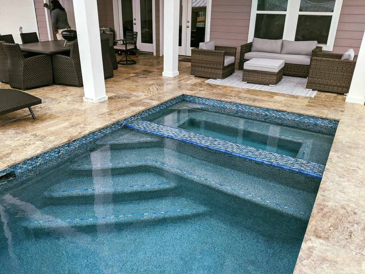 Custom Spas project 11 by Aquatic Pools TX