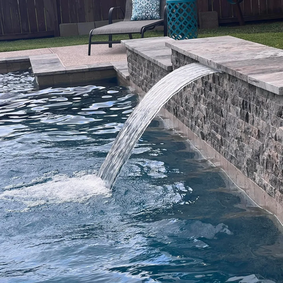 Fire & Water Features project 2 by Aquatic Pools TX