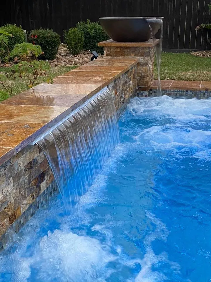 Fire & Water Features project 3 by Aquatic Pools TX