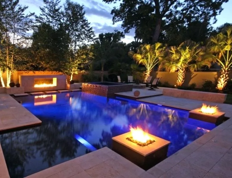 Fire & Water Features project 4 by Aquatic Pools TX