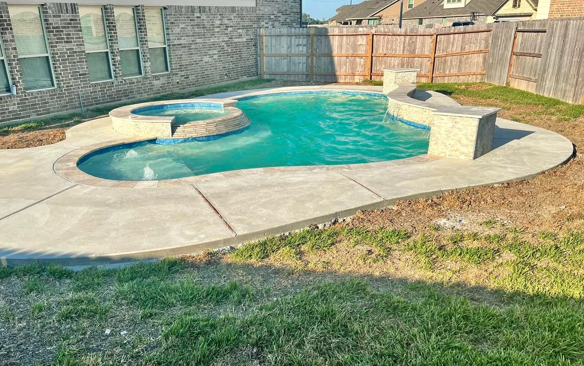 Freeform Pools project 2 by Aquatic Pools TX