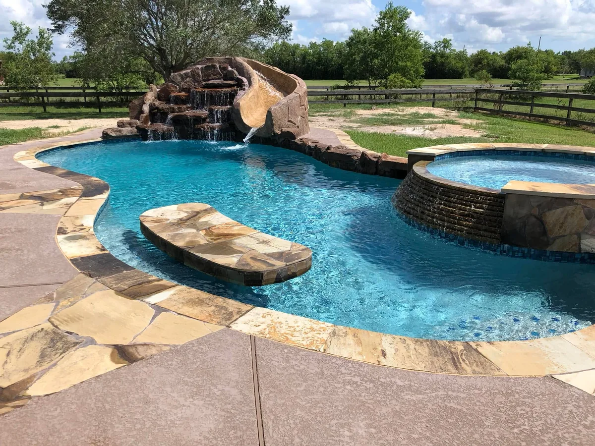 Freeform Pools project 6 by Aquatic Pools TX